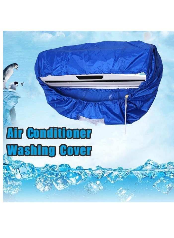 Biella Air Conditioner Waterproof Cleaning Cover With Swing Belt For 2-3Hp A/C, Diy Dust Washing Clean Protector Wall Mounted Air Conditioning Service Bag - Image 5