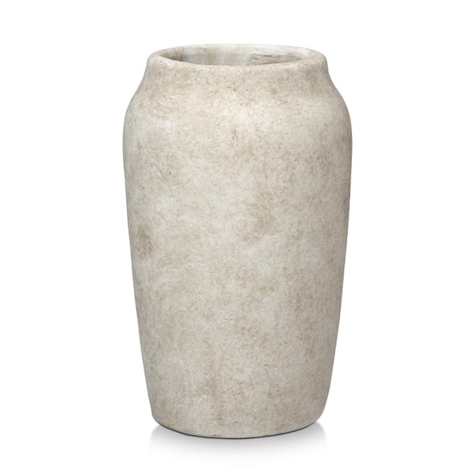 906 LARGE CERAMIC RUSTIC VASE SHABBY VINTAGE TEXTURED VASE 433 WIDE MOUTH PAMPAS VASES FOR FAKE FLOWERS BRANCHES FARMHOUSE HOME DCOR WEDDINGS SHELF TABLE DECORHEIGE