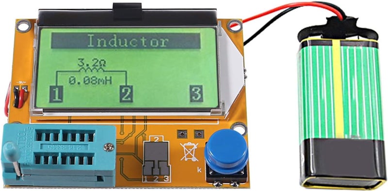 ALMOCN LCR-T4 Mega328 Transistor r Resistance Capacitance Diode Triode Capacitor ESR SCR Meter MOS PNP NPN LCR with Case - Image 3