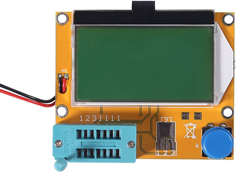 ALMOCN LCR-T4 Mega328 Transistor r Resistance Capacitance Diode Triode Capacitor ESR SCR Meter MOS PNP NPN LCR with Case - Image 5