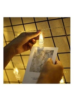 HALAMODO Decorative String Lights with 20 Clips for Hanging Photos Yellow, Interior Arrangements  - Image 5
