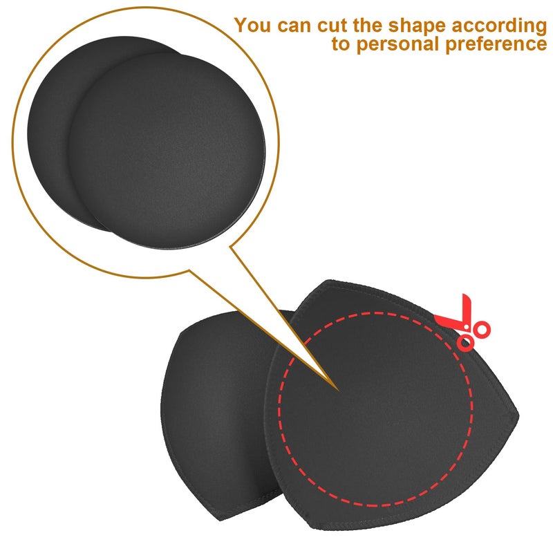TopBine Bra Pads Inserts (3 Pairs C/D Black, C/D) - Image 4