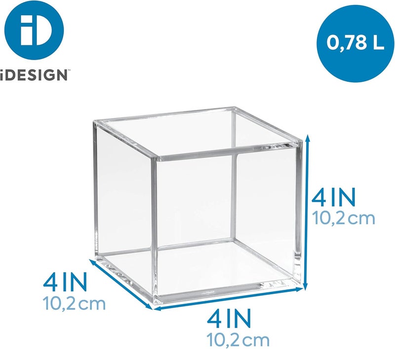 TPGP InterDesign Clarity Acrylic Vanity Storage Box with Lid - Image 3