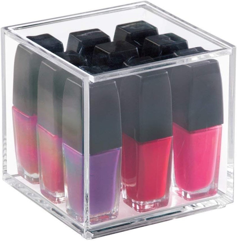 TPGP InterDesign Clarity Acrylic Vanity Storage Box with Lid - Image 4