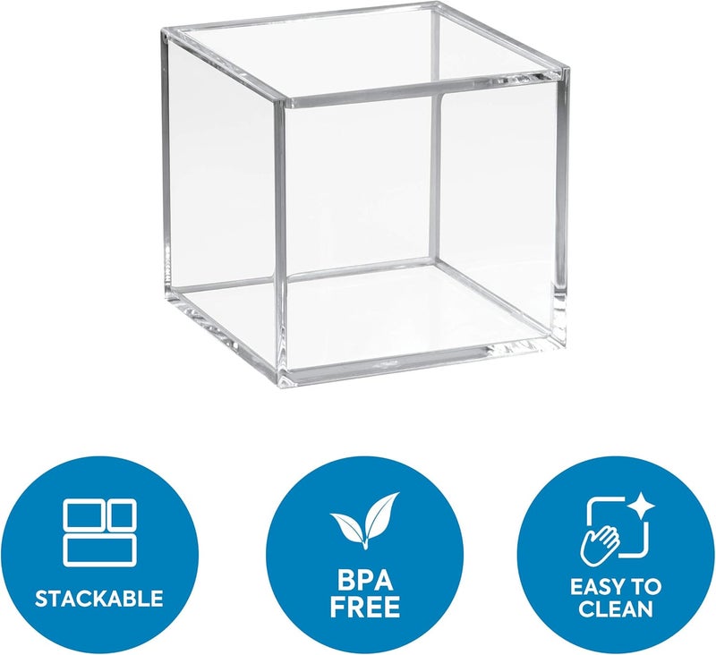TPGP InterDesign Clarity Acrylic Vanity Storage Box with Lid - Image 2
