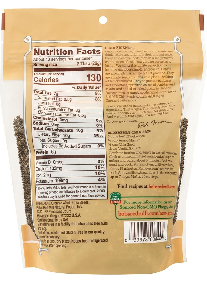 Bob's Red Mill Organic Chia Seeds, 340 gm - Image 2