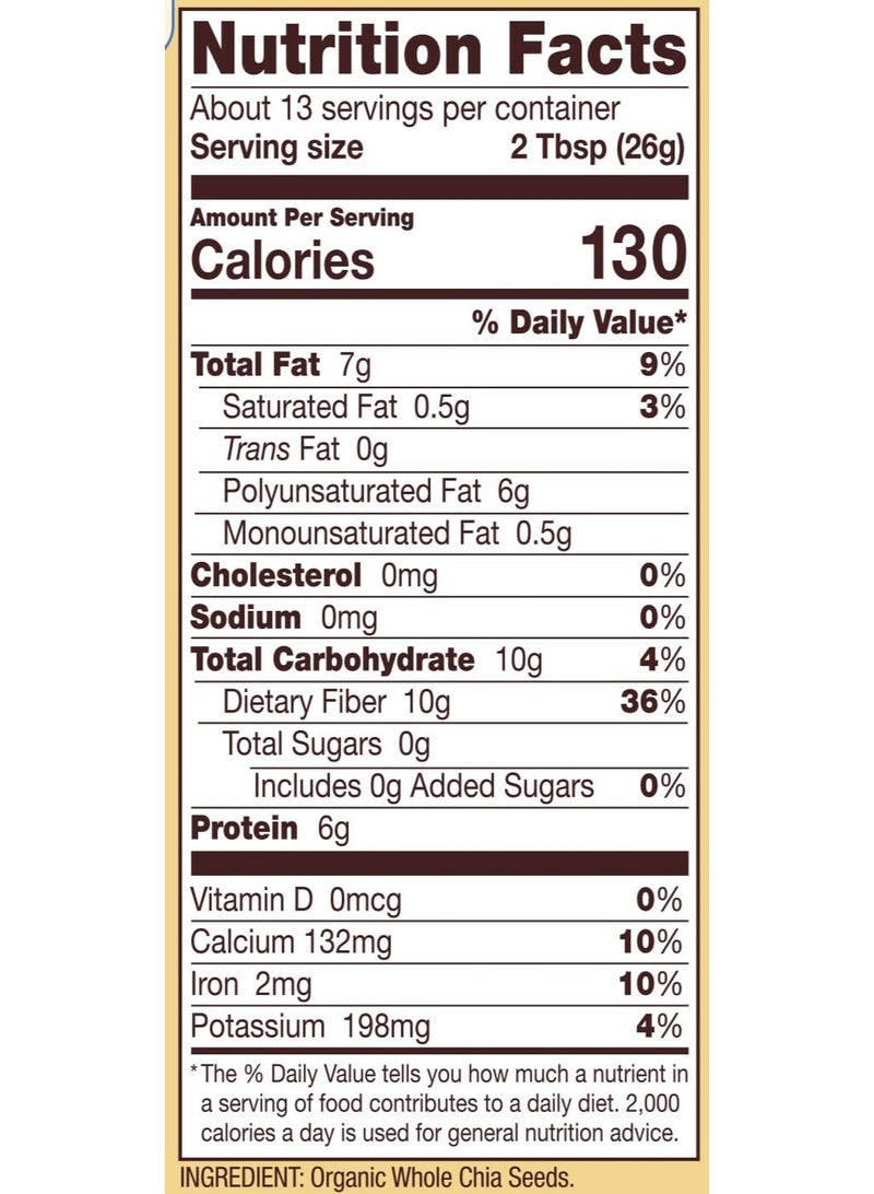 Bob's Red Mill Organic Chia Seeds, 340 gm - Image 3