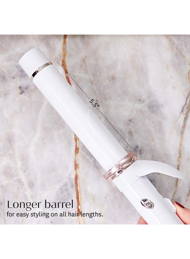 T3 مكواة تجعيد أوتوماتيكية بلفافة 1.25" مع أسطوانة طويلة، 2 إعداد للوقت، 9 إعدادات للحرارة، أسطوانة سيراميك دوارة أوتوماتيكية ومولد أيون لتجعيدات وسلاسل سريعة وسهلة على جميع أنواع الشعر - Image 4