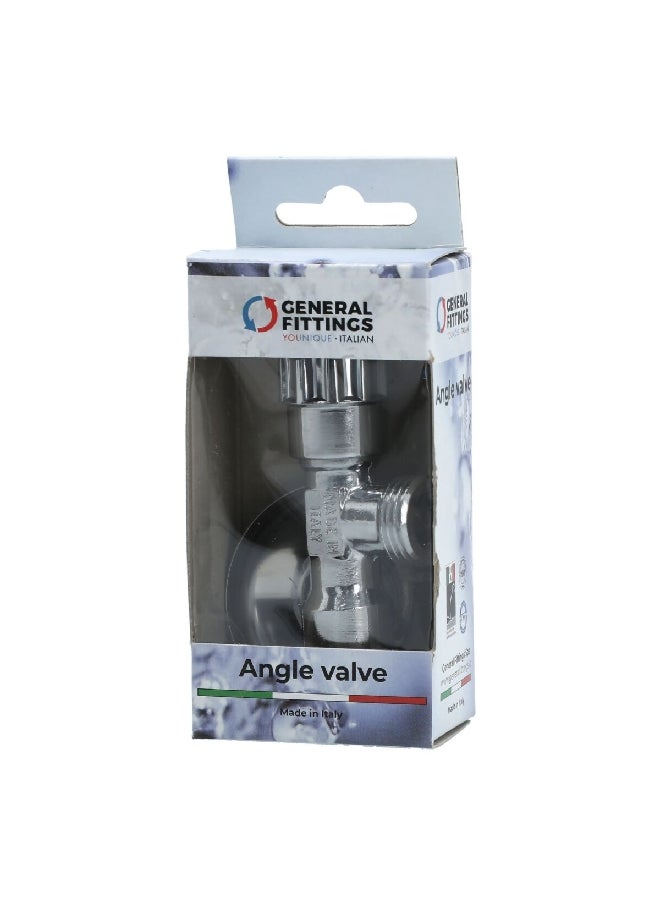 GENERAL FITTING - Sturdy Elegant Angle Valve Shell Chrome 140074C040400A - Image 1