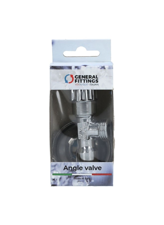 GENERAL FITTING - Sturdy Elegant Angle Valve Shell Chrome 140074C040400A - Image 1