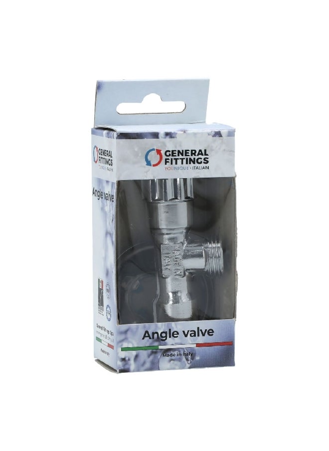 GENERAL FITTING - Sturdy Elegant Angle Valve Shell Chrome 140074C040400A - Image 1