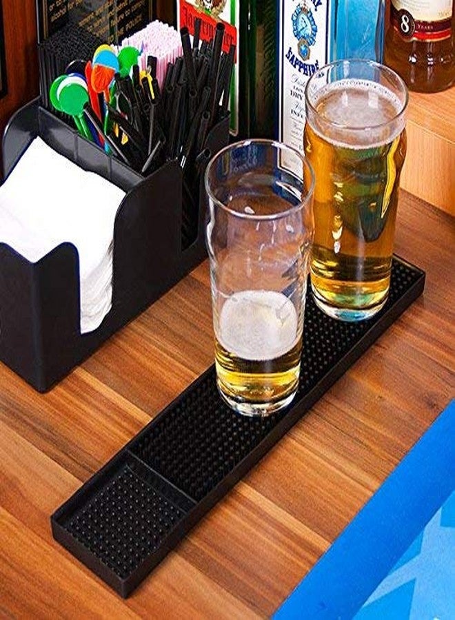 THW® PVC Rubber Bar Service Mat Spill Mat for Countertop Bar Rail | Non-Slip Design | Pack of 2 (60 cm x 8 cm) | Durable & Easy to Clean - Image 5