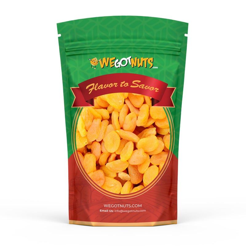 We Got Nuts مشمش تركي مجفف - 5 أرطال (80 أونصة) كيس قابل لإعادة الإغلاق - طبيعي، طازج من المزرعة، كامل، بدون سكر مضاف، بدون نوى - معتمد كوشير، وجبات خفيفة صحية، حشوة فطائر الفاكهة، خبز - ناعم ومطاطي - من وي غوت ناتس - Image 5