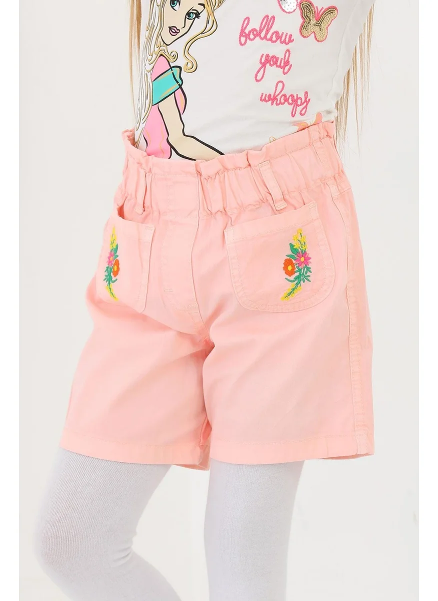 Zepkids Pink Color Girl Shorts