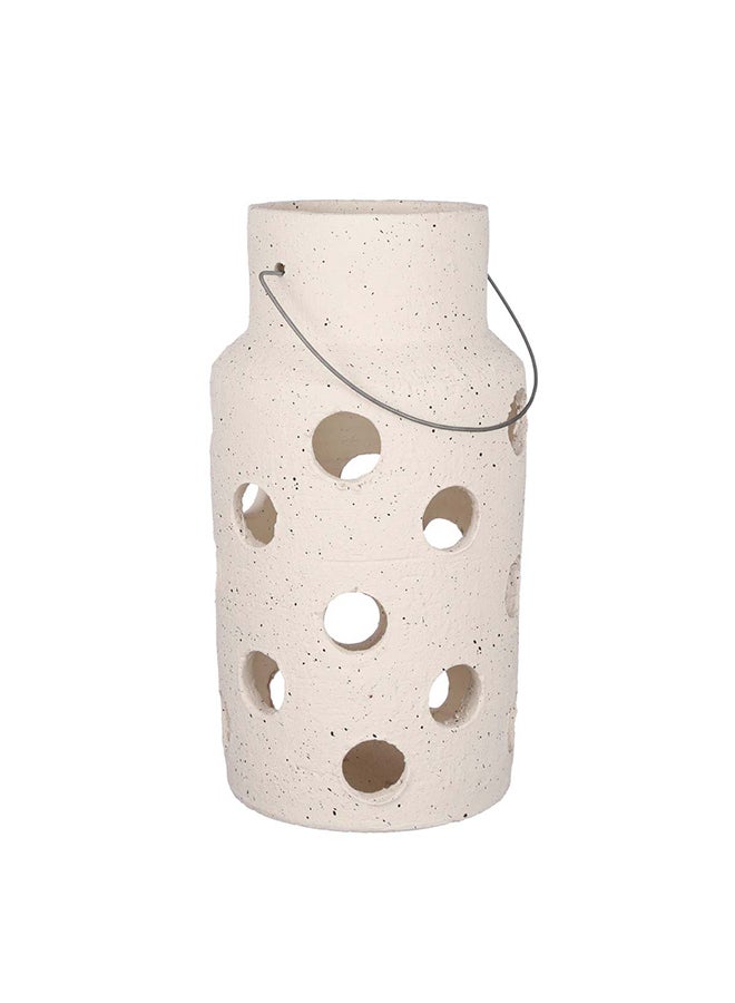 Suncoast Suncoast Pietra Lantern Terracotta (L) - Biege  - Image 1