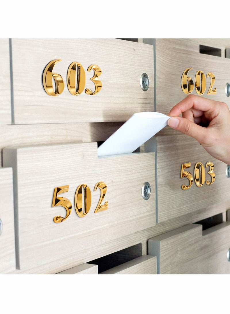 نيبمينينت 3D Mailbox Numbers 0-9 Self-Adhesive 2 Inch Address Number Stickers Door House Style Street Sign for Apartment Home Office - Image 2