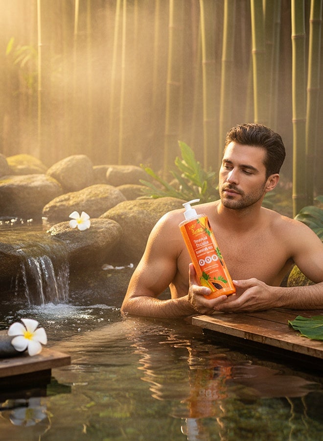 ليدي ديانا جل استحمام ليدي ديانا بالبابايا 1000 مل | غسول جسم منعش برائحة البابايا الاستوائية لبشرة ناعمة، مغذاة ومشرقة - Image 3