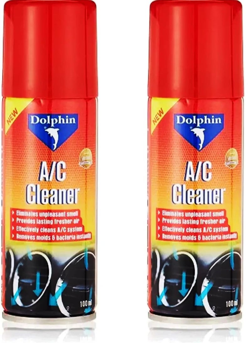 Generic A/C Cleaner & Sanitizer Foam (Pack of 2), Biodegradable & Non-Toxic, Deodorizer for Cars, Removes Bacteria, Mold, Viruses, Pollen & Odors, Eco-Friendly & Easy-to-Use  - Image 1