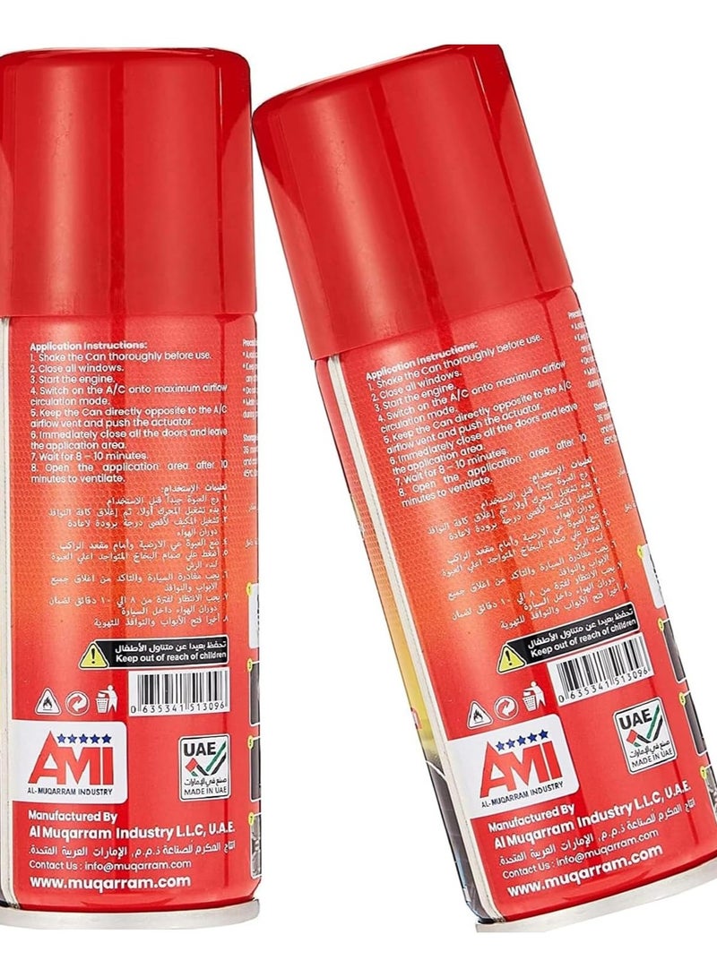 Generic A/C Cleaner & Sanitizer Foam (Pack of 2), Biodegradable & Non-Toxic, Deodorizer for Cars, Removes Bacteria, Mold, Viruses, Pollen & Odors, Eco-Friendly & Easy-to-Use  - Image 4