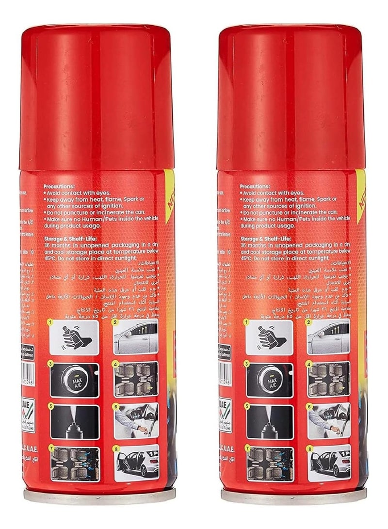 Generic A/C Cleaner & Sanitizer Foam (Pack of 2), Biodegradable & Non-Toxic, Deodorizer for Cars, Removes Bacteria, Mold, Viruses, Pollen & Odors, Eco-Friendly & Easy-to-Use  - Image 5