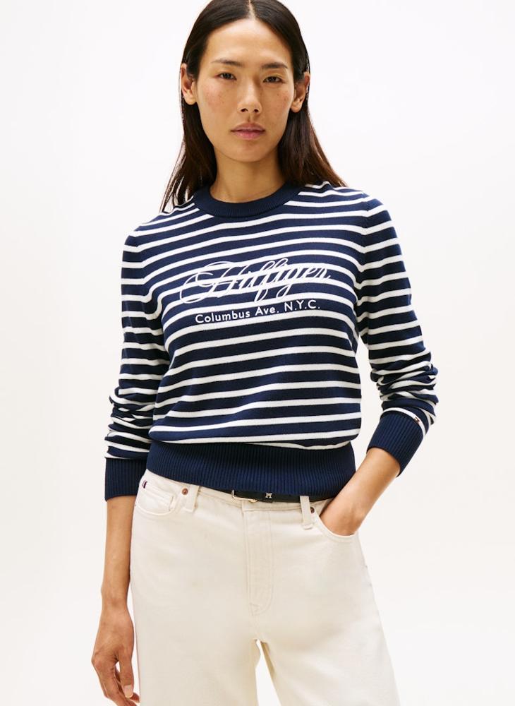 TOMMY HILFIGER Graphic Crew Neck Sweater - Image 1