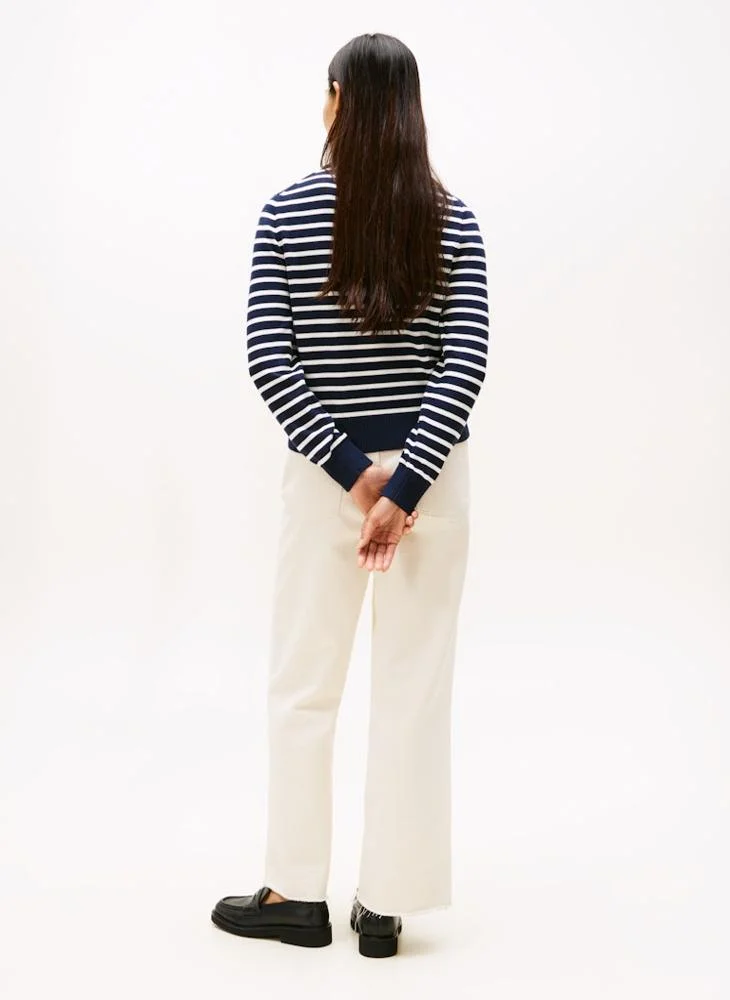تومي هيلفيغر Graphic Crew Neck Sweater