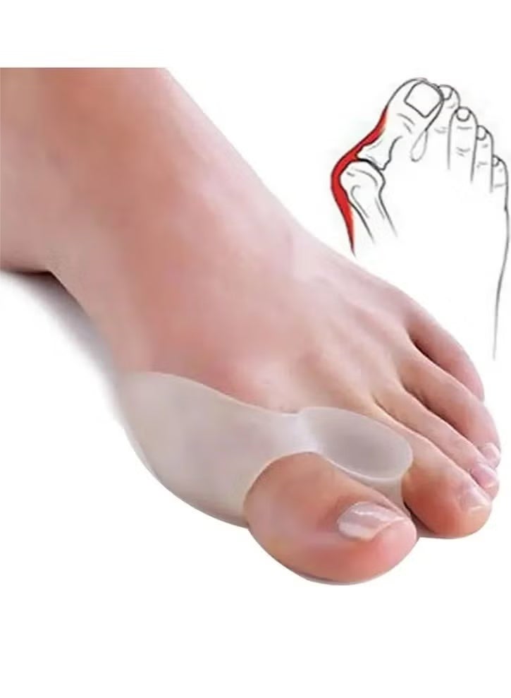 سيستار عبوة من قطعتين لتصحيح إبهام القدم: فاصل أصابع القدم لتصحيح إبهام القدم وتخفيف الألم - Image 1