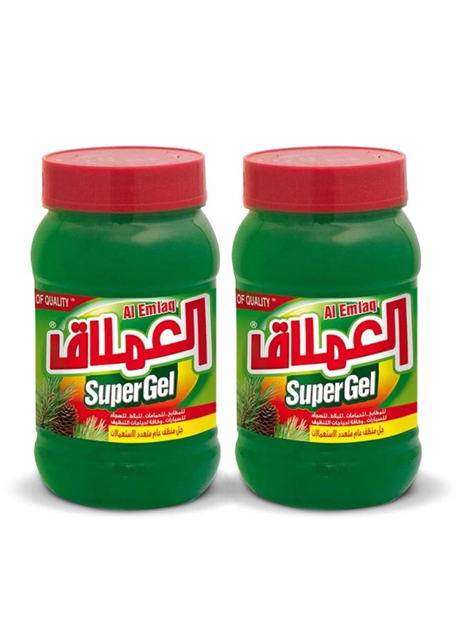 Al Emlaq Multi-Purpose Cleaner Super Gel - Pine Oil 2x1kg  - Image 1