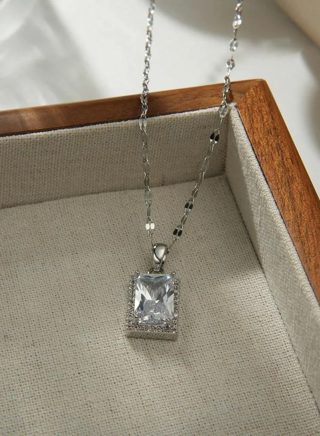 Take Two Square Pendant Necklace