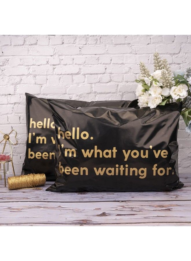 RUSPEPA Poly Mailer Shipping Bag With Self Sealing Business Text Printed Design 50 Packs 12 X 15.5 Inches Black  - Image 5