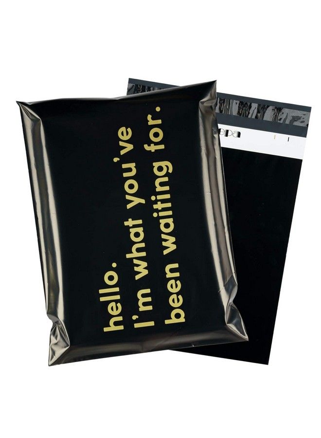 RUSPEPA Poly Mailer Shipping Bag With Self Sealing Business Text Printed Design 50 Packs 12 X 15.5 Inches Black  - Image 2