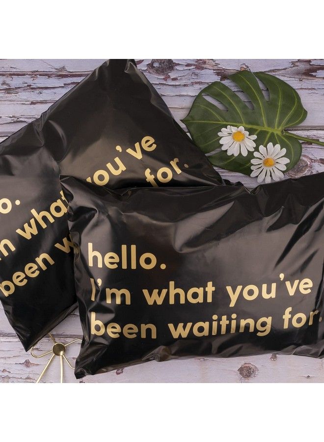 RUSPEPA Poly Mailer Shipping Bag With Self Sealing Business Text Printed Design 50 Packs 12 X 15.5 Inches Black  - Image 4