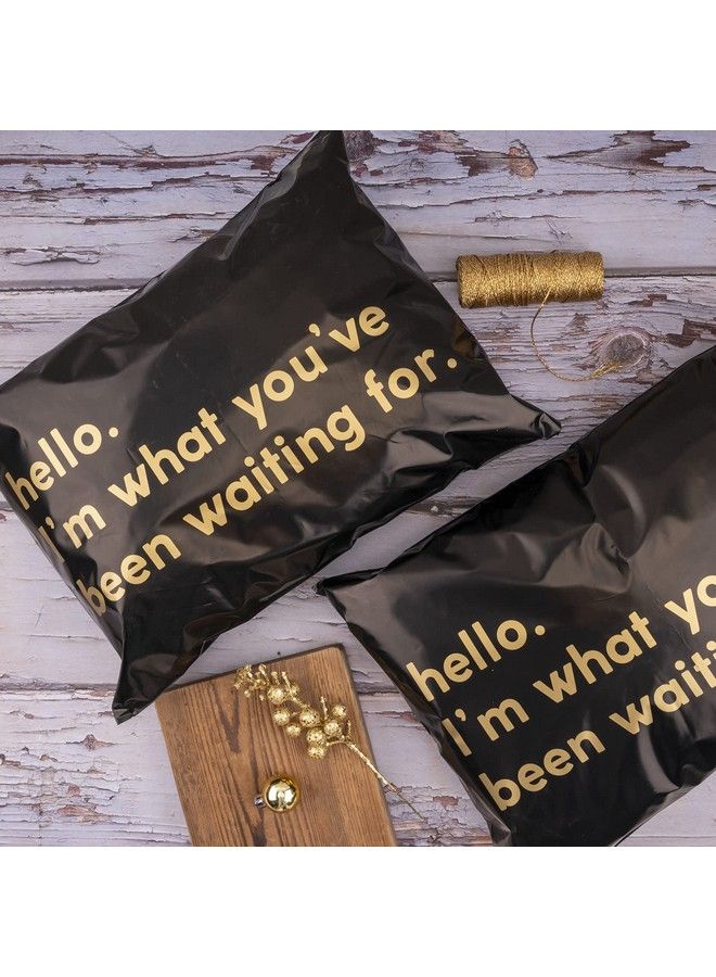 RUSPEPA Poly Mailer Shipping Bag With Self Sealing Business Text Printed Design 50 Packs 12 X 15.5 Inches Black  - Image 3
