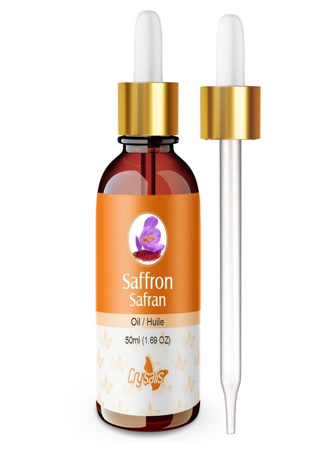 Crysalis Pure Natural Undiluted & Organic Standard Saffron(Crocus sativus) Essential Oil Steam Distilled Hair &Skincare Anti- Acne Minimizes Dead Skin Cells Brightens Complexion Massage Oil - 50ML - Image 1