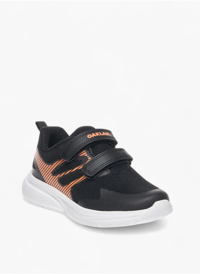 Oaklan by Shoexpress Boys Pull Tab Detail Sports Shoes with Hook and Loop Closure