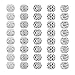 Haniforever 40Pcs Metal Tube Spacer Beads for Jewelry Making Necklace Silver Large Hole Paracord Beads Bracelets Spacers Charms Loose Beads5Style - Image 2
