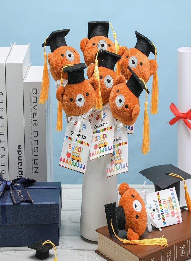WinnerWhy 12 Sets Kindergarten Graduation Gifts Bear Bouquet with Card Mini Graduation Bears End of The School Gifts for Kids Students 2025 Grad Party Table Decor Keepsake Photo Props Vase Filler - Image 4