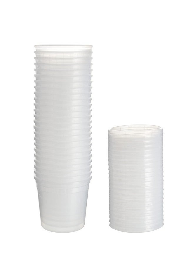 FULING [48Set - 16oz.] Plastic Deli Food Storage Containers With Plastic Lids, Disposable togo containers for soup, Meal Prep, Slime | BPA Free | Stackable | Leakproof | Microwave | Dishwasher | Freezer Safe - Image 3