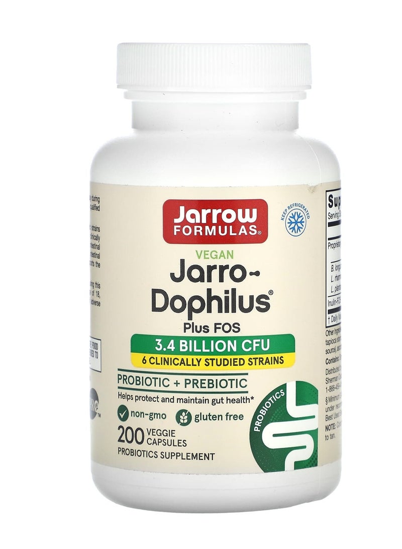 جارو فورملاز جارو-دوفيلوس بلس فوس النباتي، 200 كبسولة نباتية