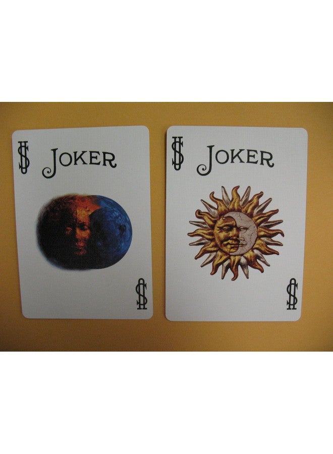 Bicycle USPC Bicycle Yellow Trace Playing Cards Sun Moon Design - Image 3