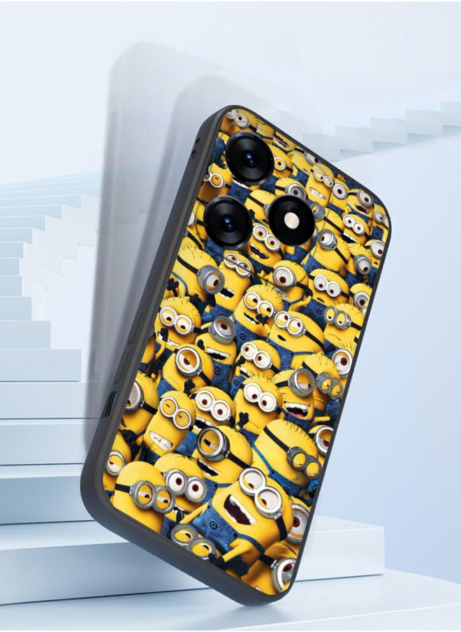 Generic - Protective Shockproof Case Cover For TECNO Spark 10 4G Minions cartoon crazy Drawing - Image 1