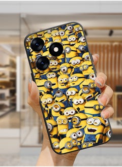 Protective Shockproof Case Cover For TECNO Spark 10 4G Minions cartoon crazy Drawing