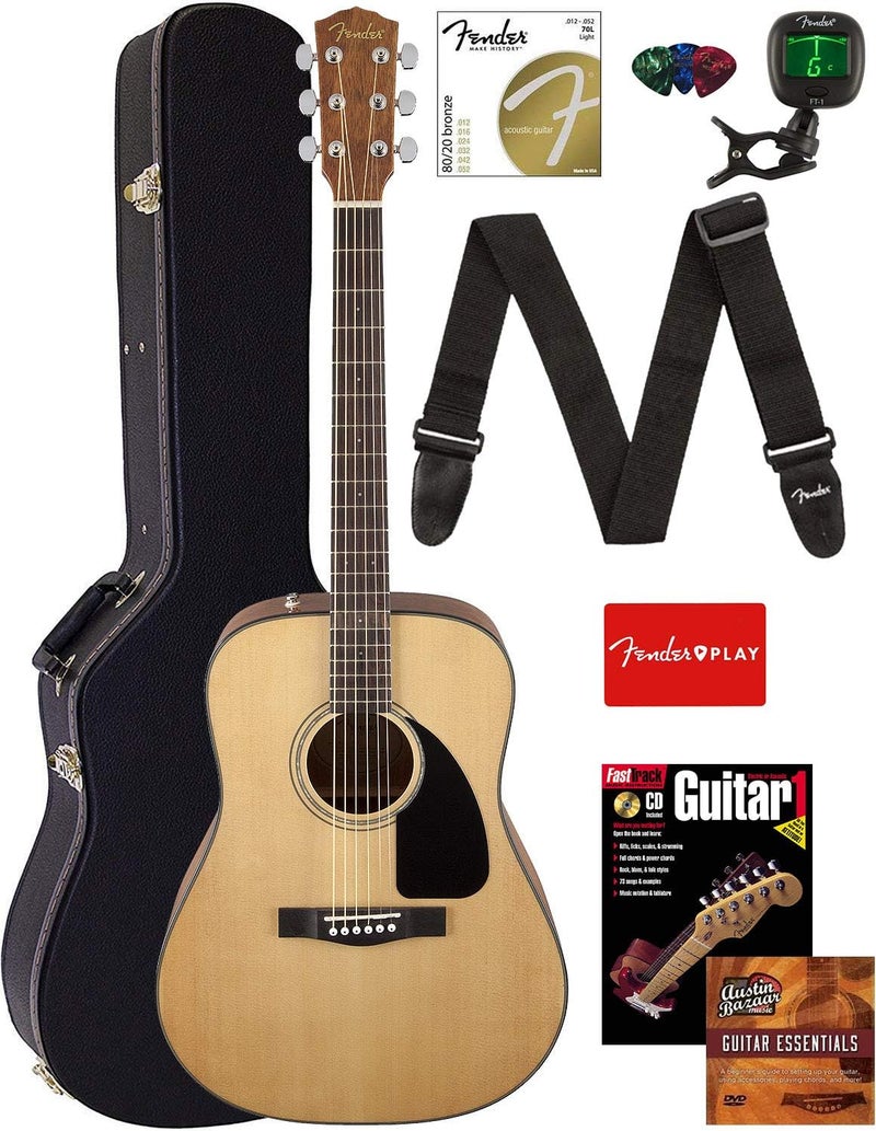 FENDER باقة جيتار فندر CD-60 دريدناوت الصوتي - Image 1