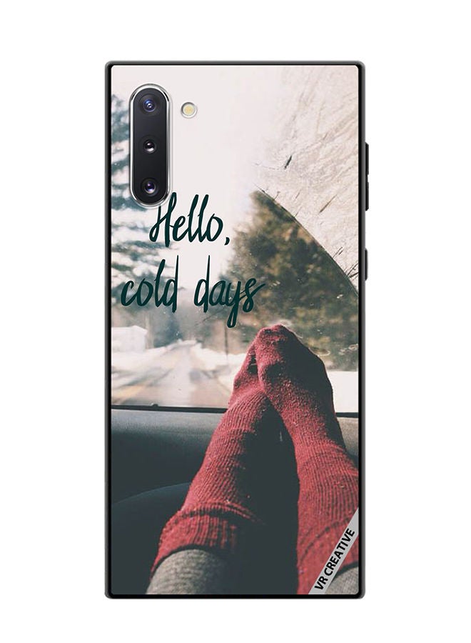 VR CREATIVE Protective Case Cover For Samsung Galaxy Note10 5G Hello Cold Days Design Multicolour - Image 1