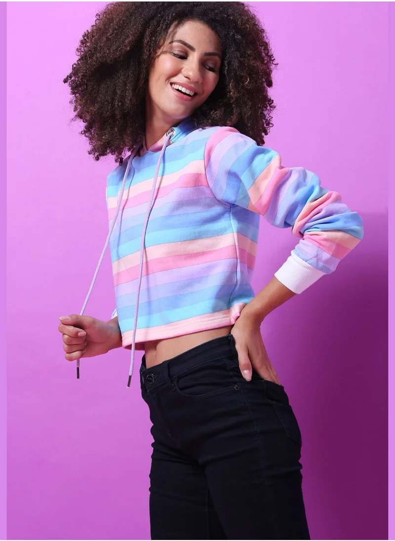 Campus Sutra Color block Sweatshirt