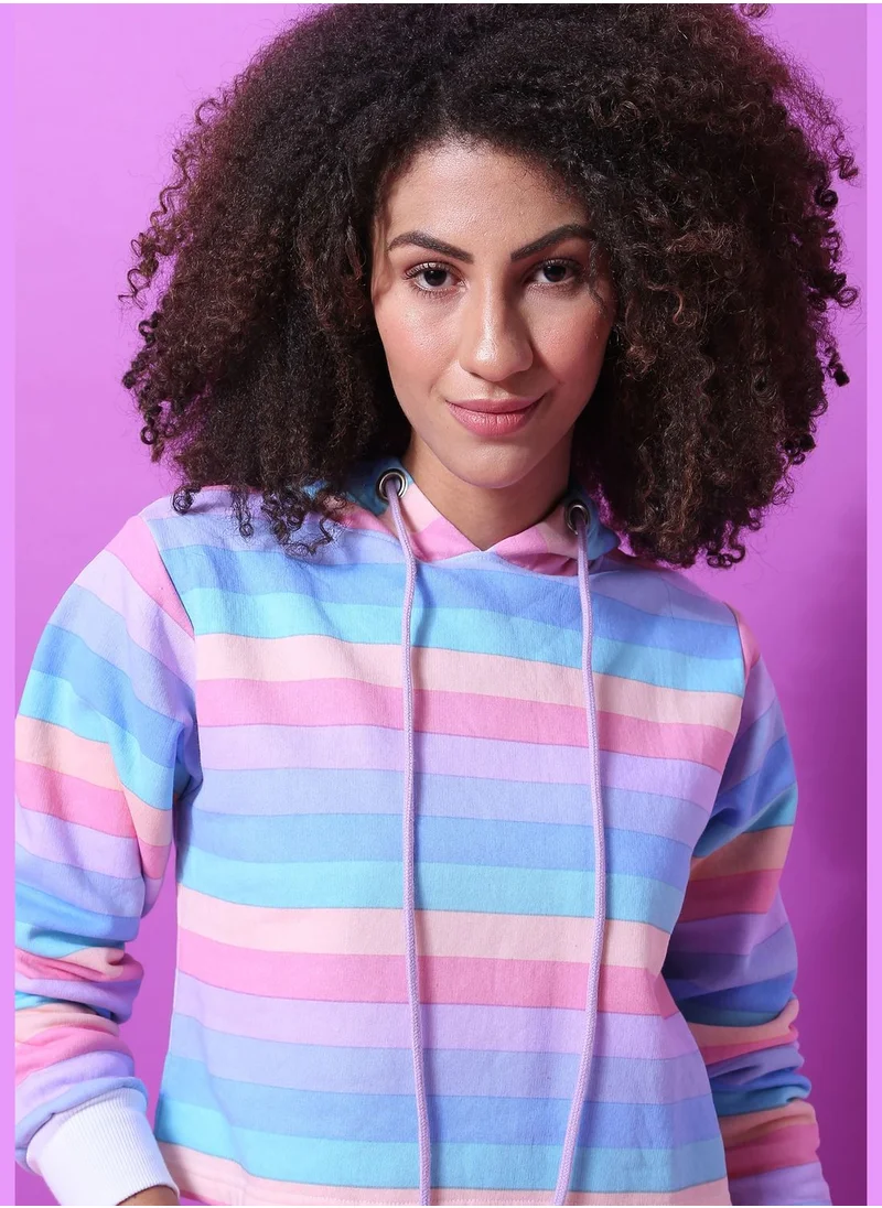 Campus Sutra Color block Sweatshirt