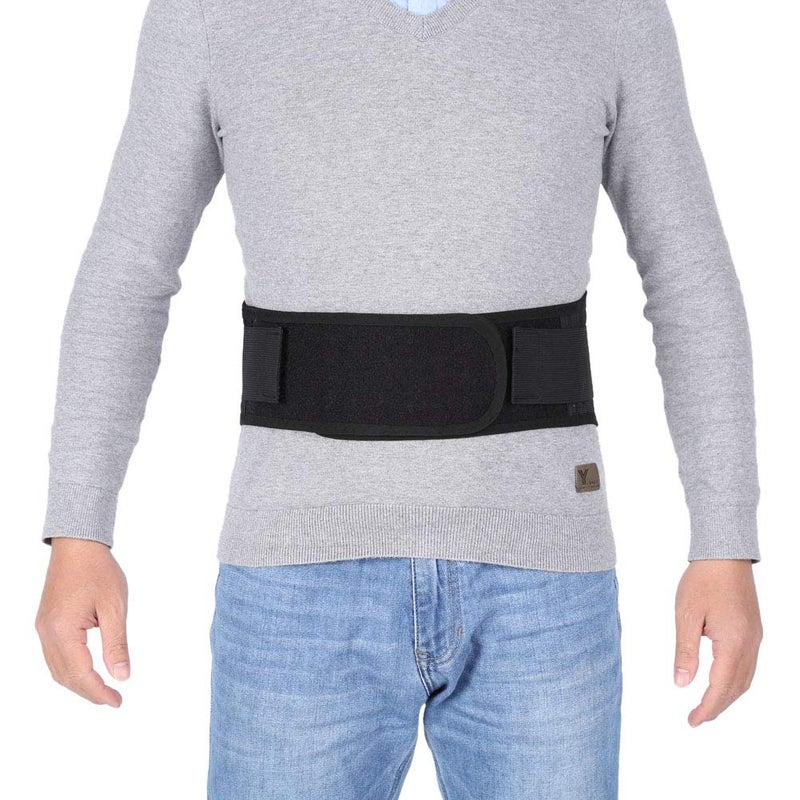 klarako Waist Support Belt, New Self-Heating Therapy Black Waist Protection Belt Lumbar Support Lower Back Brace Back Brace Lower Back - Image 4