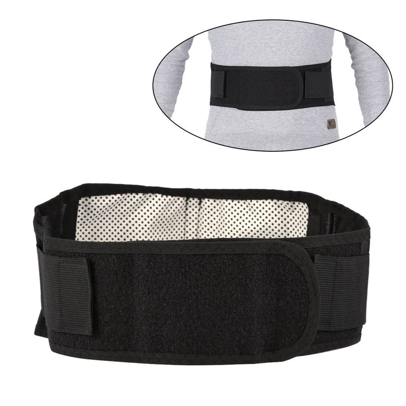 klarako Waist Support Belt, New Self-Heating Therapy Black Waist Protection Belt Lumbar Support Lower Back Brace Back Brace Lower Back - Image 5
