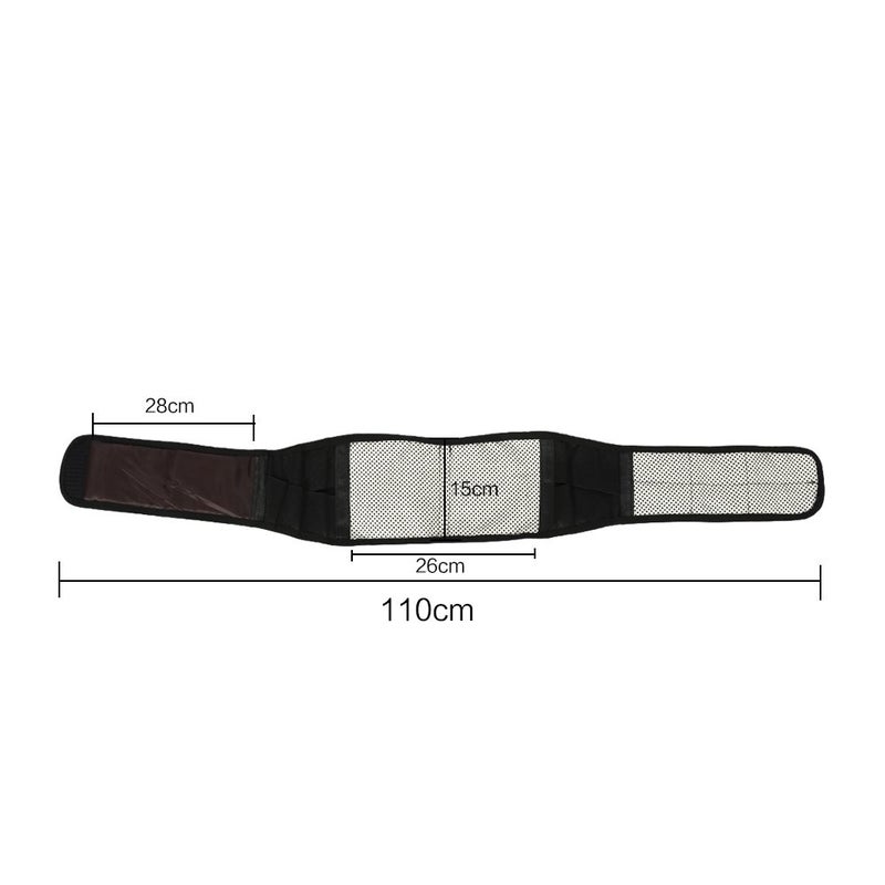 klarako Waist Support Belt, New Self-Heating Therapy Black Waist Protection Belt Lumbar Support Lower Back Brace Back Brace Lower Back - Image 3
