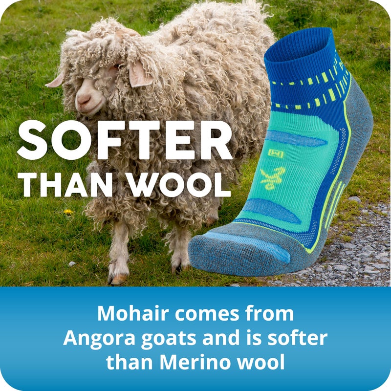 Balega Blister Resist Performance No Show Athletic Running Socks for Men and Women (1 Pair), Mink/Legion Blue, Large - Image 5